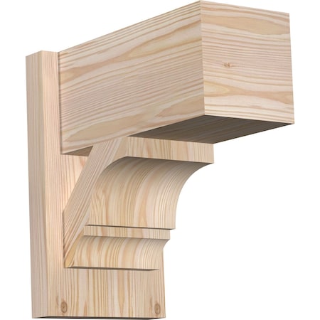 Ekena Millwork Balboa Block Smooth Outlooker, Douglas Fir, 7 1/2"W x 14"D x 14"H OUT08X14X14BOA05SDF